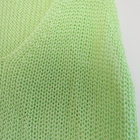 NEWBURY KUSTOM Lime Green Knit Cami Sleeveless Top Festival Summer - Size XL - Picture 5 of 12